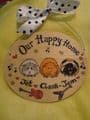 BUNNY HUTCH RUN CAGE OR BEDROOM SIGN ANY COLOUR RABBIT WOODEN PERSONALISED OVAL ORDER